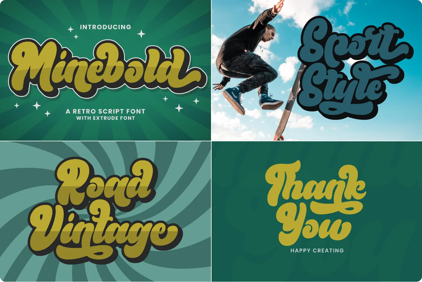 Minebold Handwritten Font