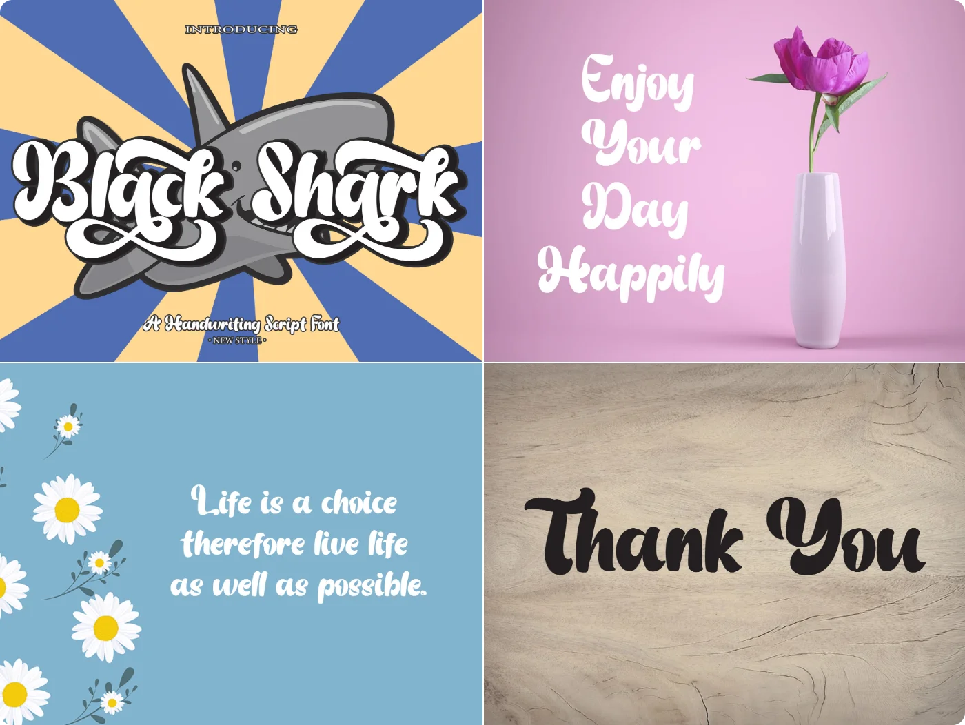 Black Shark Handwritten Font