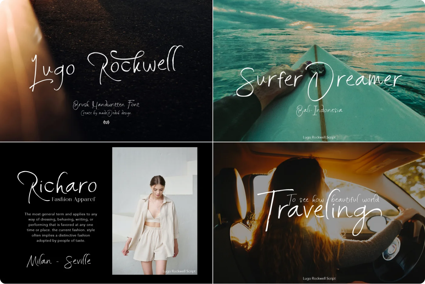 Lugo Rockwell Brush Script Font