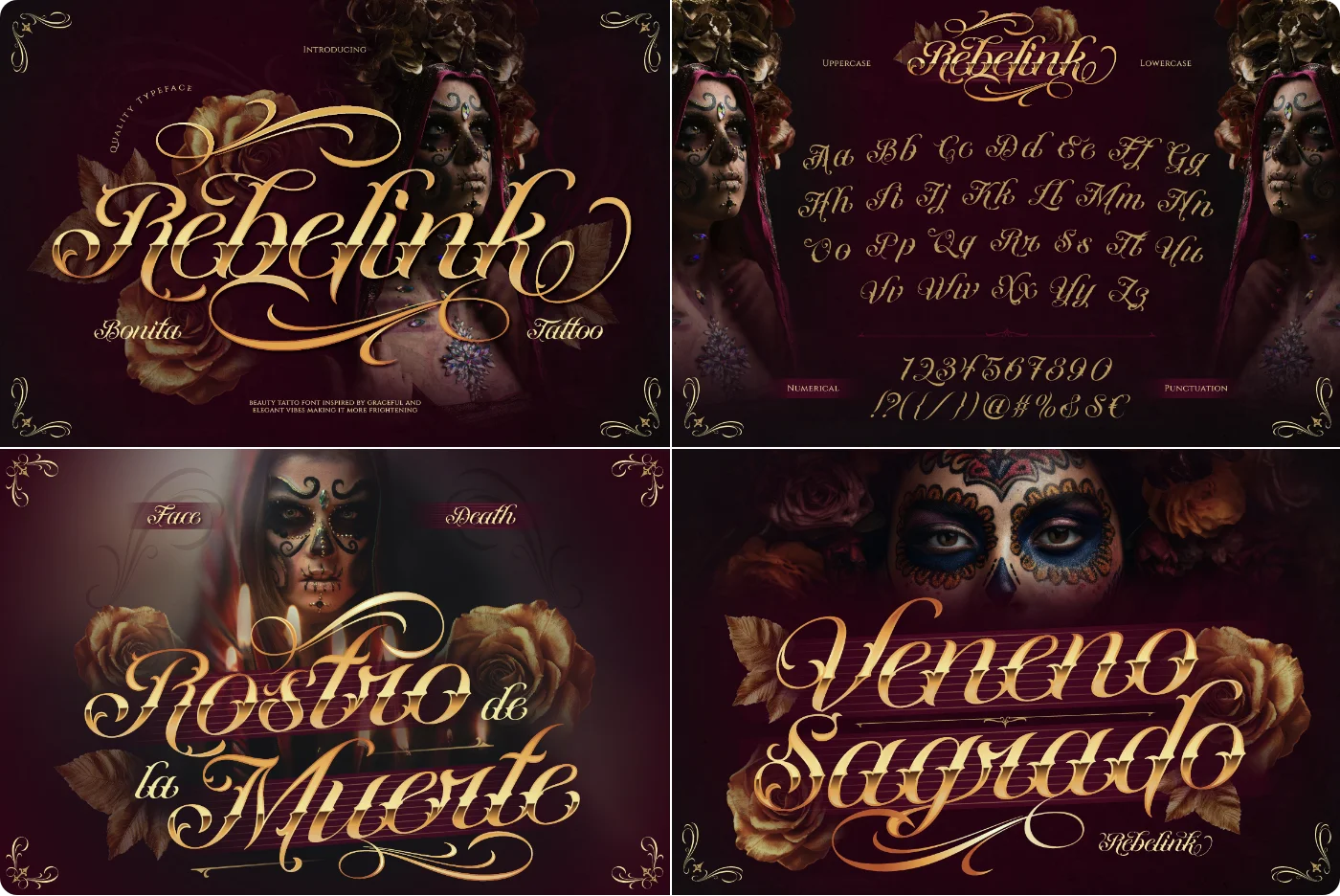 Rebelink Blackletter Script Font