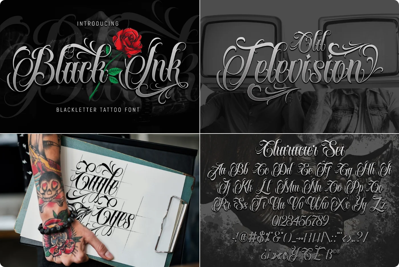 Black Ink Blackletter Font