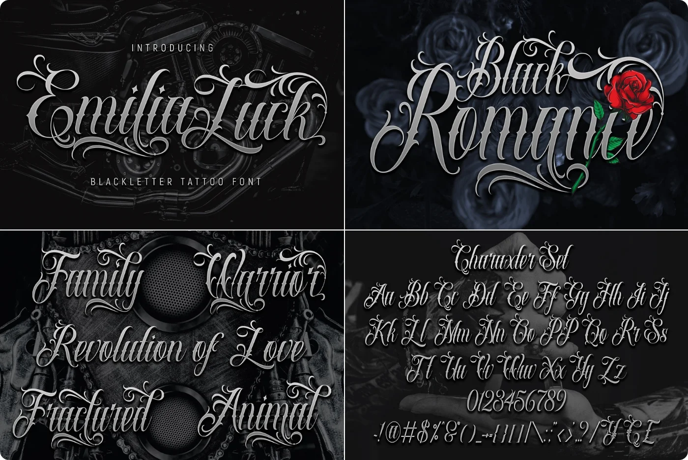 Emilia Blackletter Font