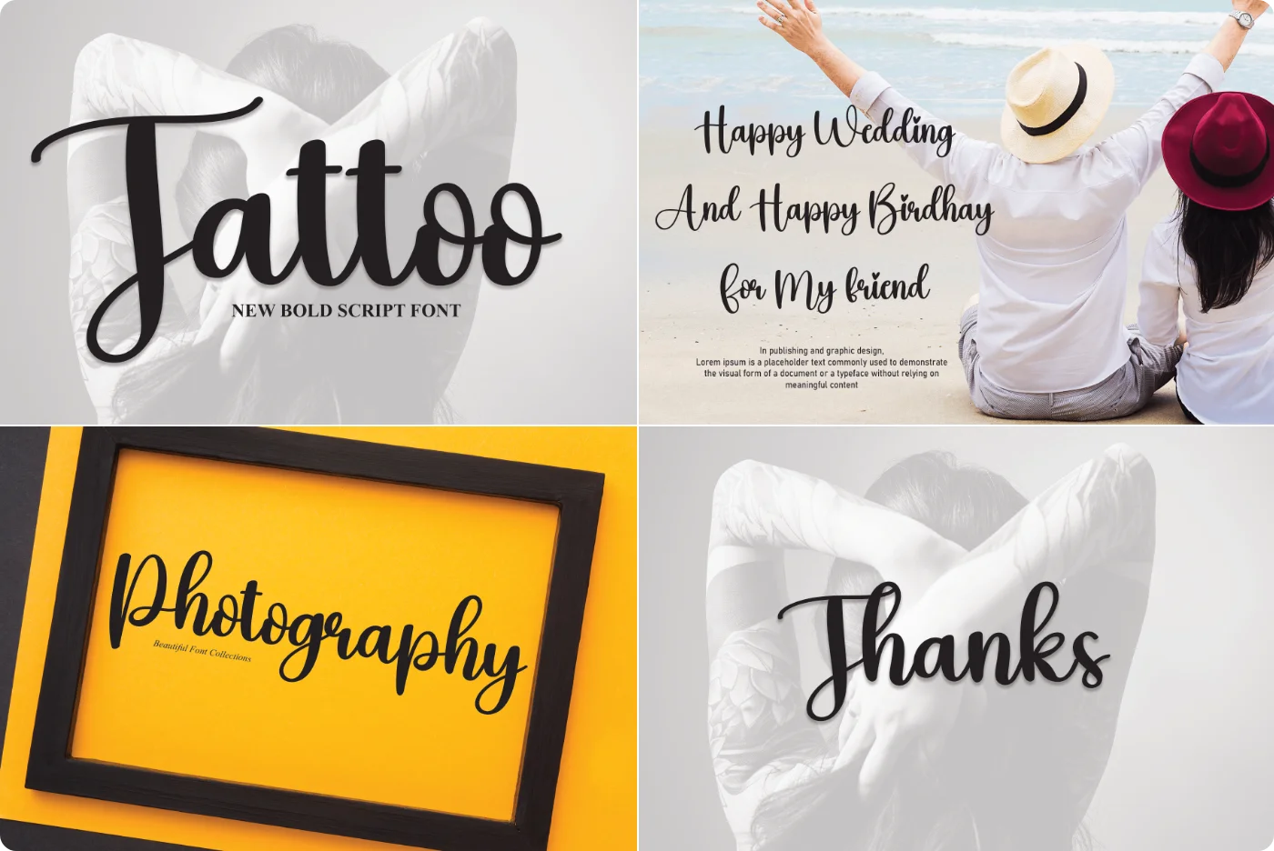 Tattoo Handwritten Script Font