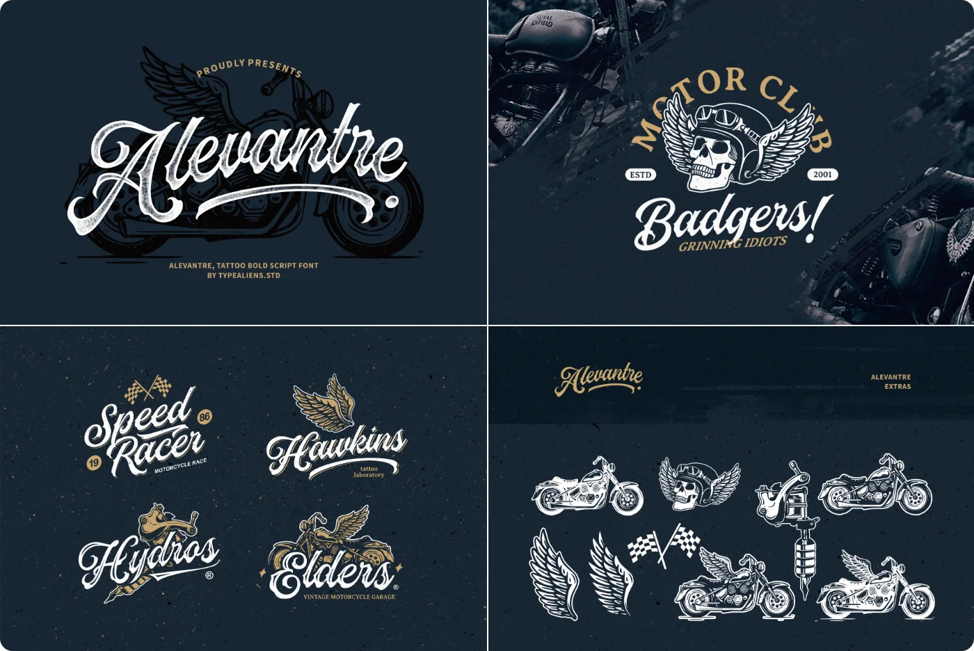 Alevantre Tattoo Script Font