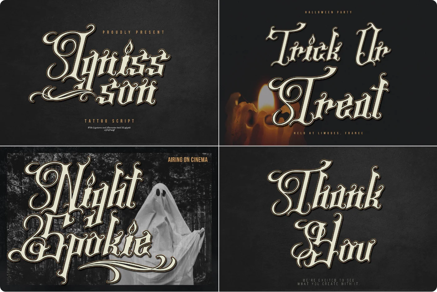 Igniss Tattoo Script Font