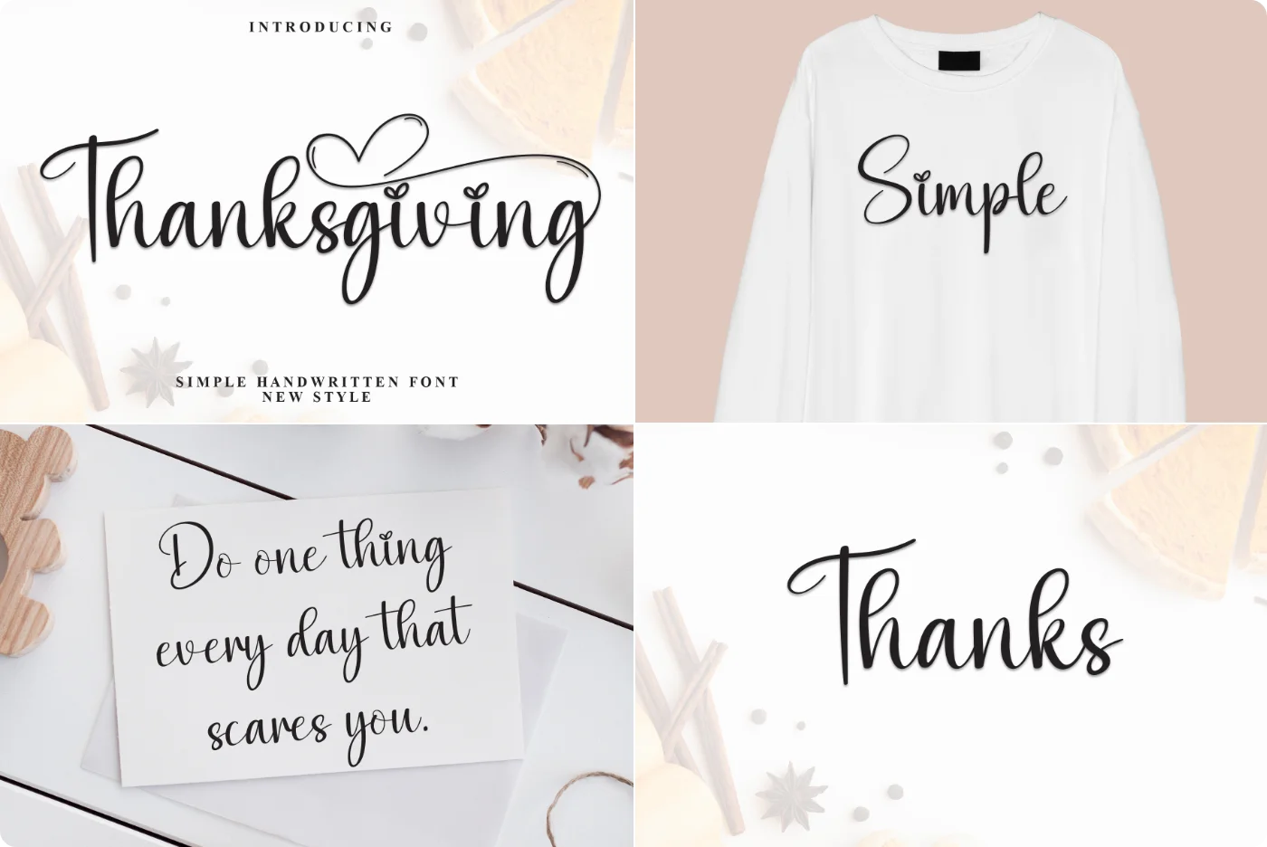Thanksgiving Brush Script Font