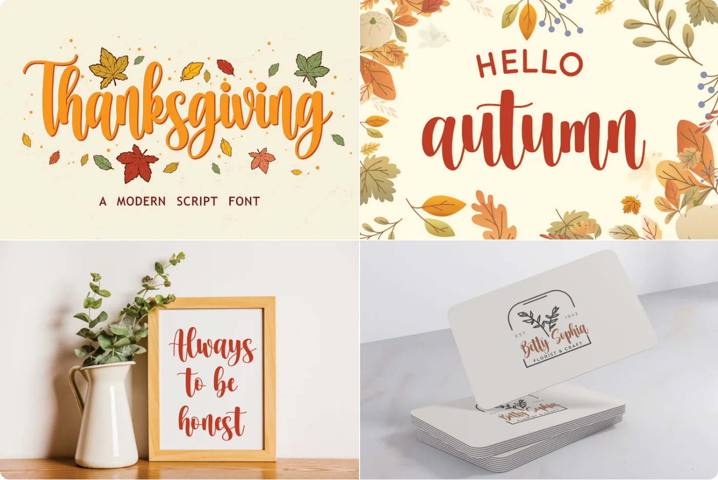 Thanksgiving Casual Script Font