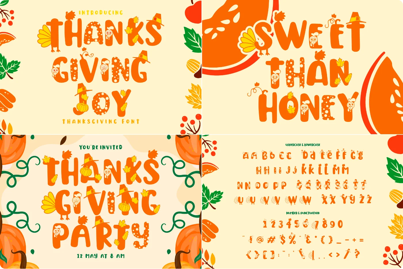 Thanks Joy Decorative Display Font