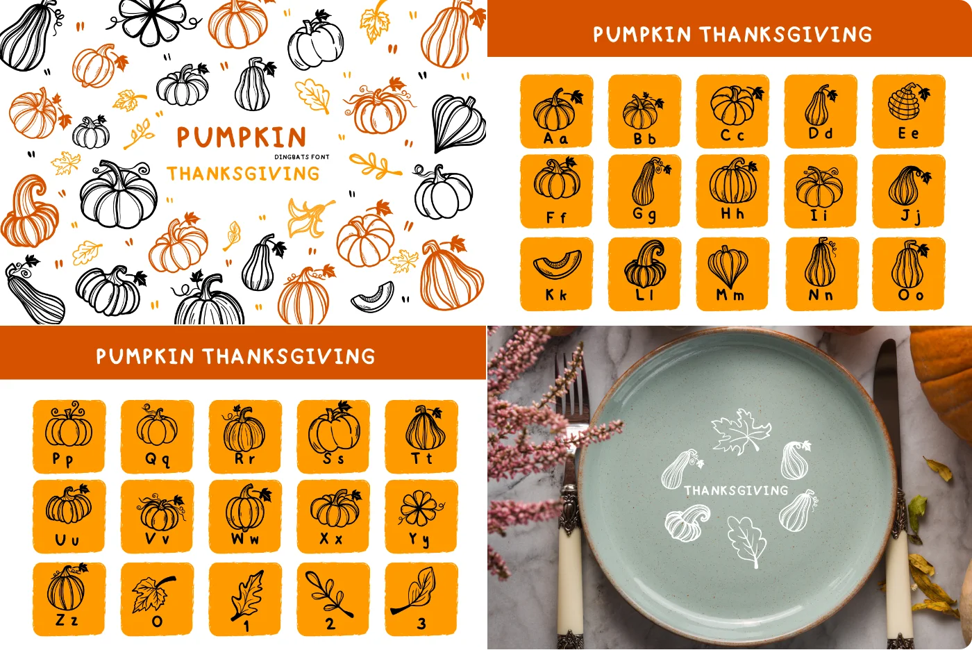 Pumpkin Dingbats Font