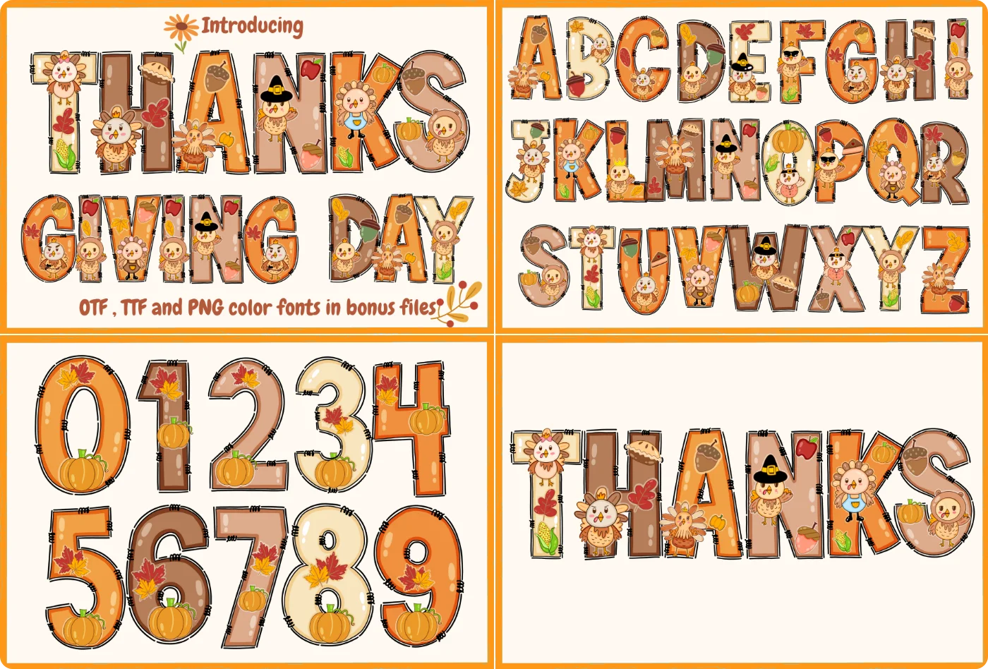 Thanksgiving Display Font