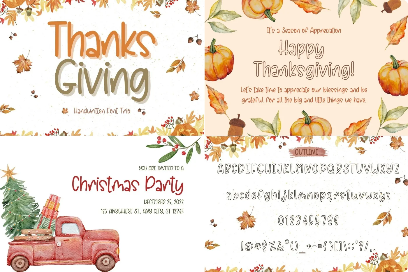 Thanksgiving Handwritten Font