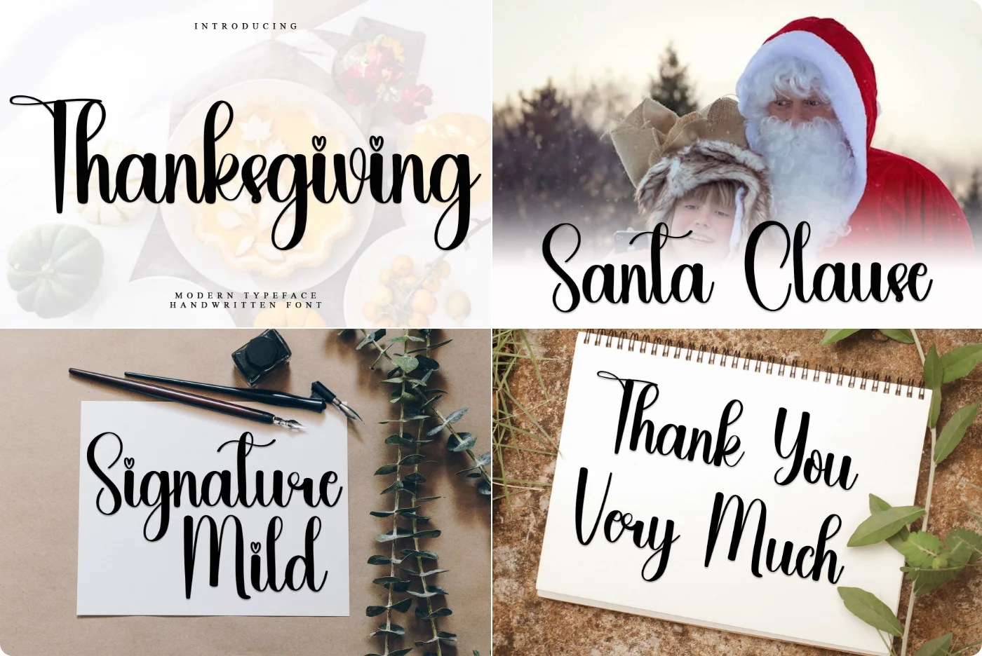 Thanksgiving Handwritten Script Font