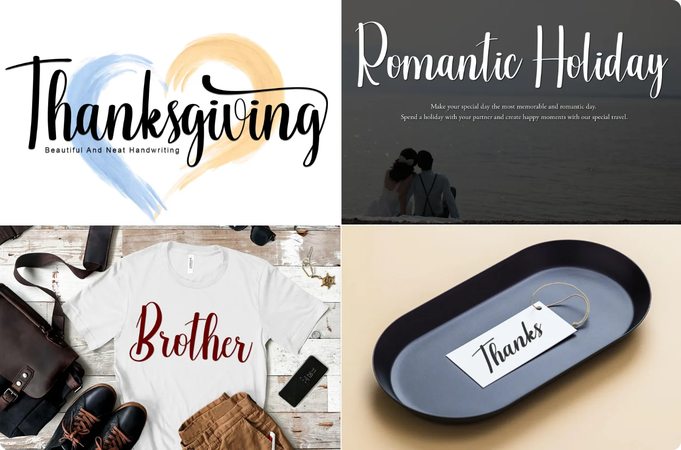 Thanksgiving Modern Calligraphy Font
