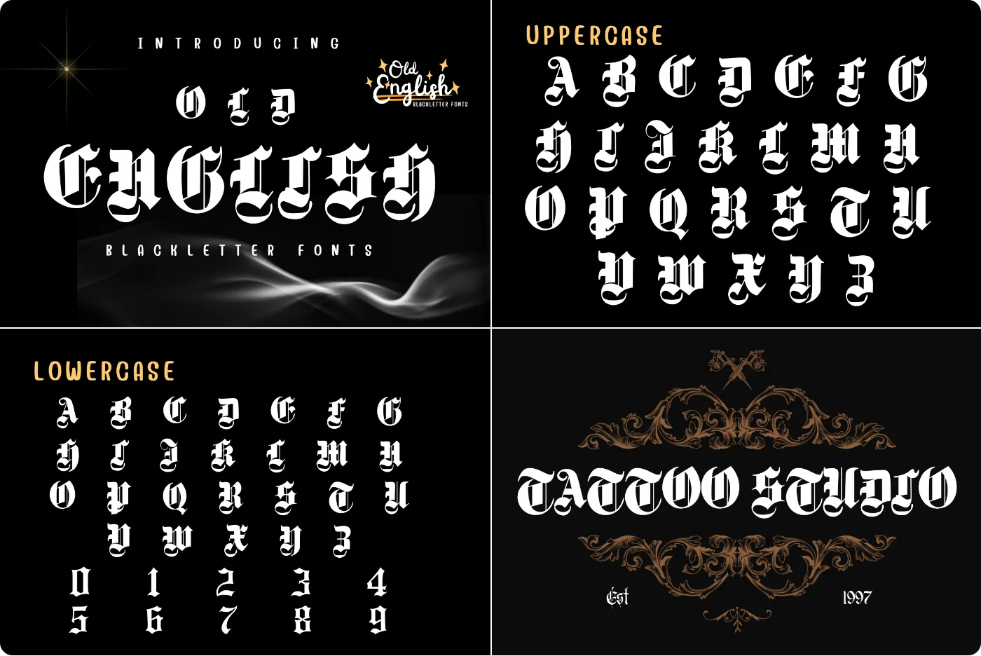 Old English Blackletter Font