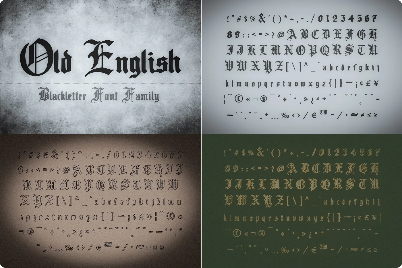 Old English Blackletter Font