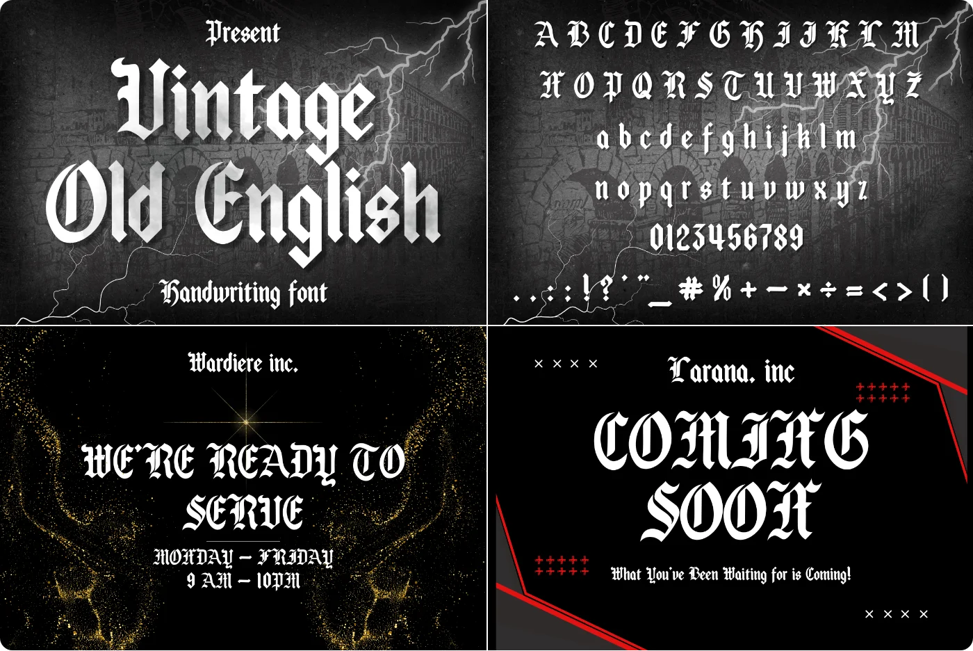 Old English Blackletter Font
