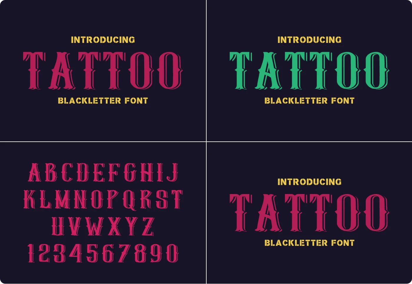 Tattoo Blackletter Font