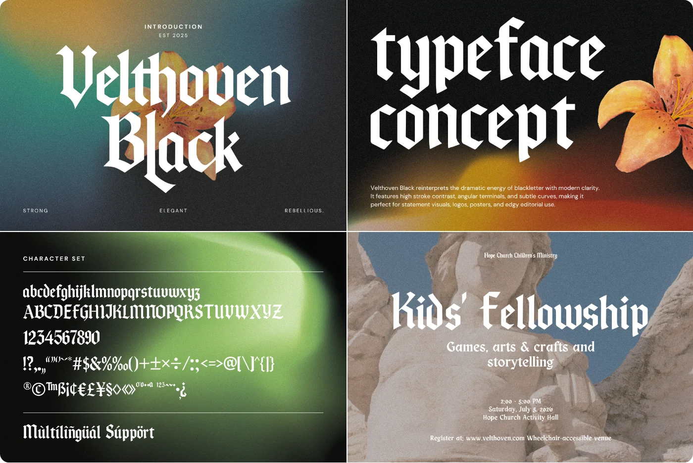 Veltho Blackletter Font