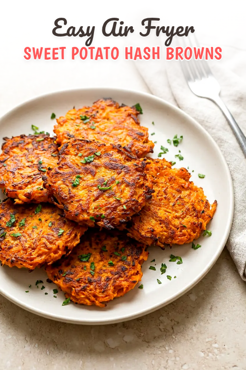 Air Fryer Sweet Potato Hash Browns