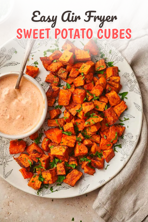Crispy Air Fryer Sweet Potato Cubes