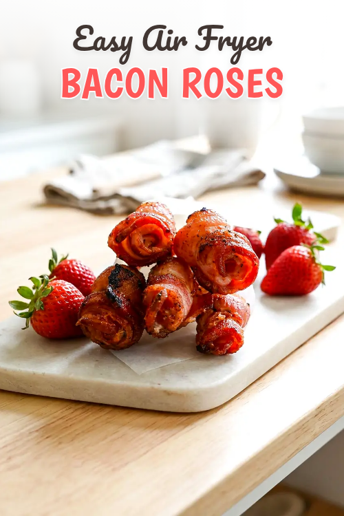 Air Fryer Bacon Roses