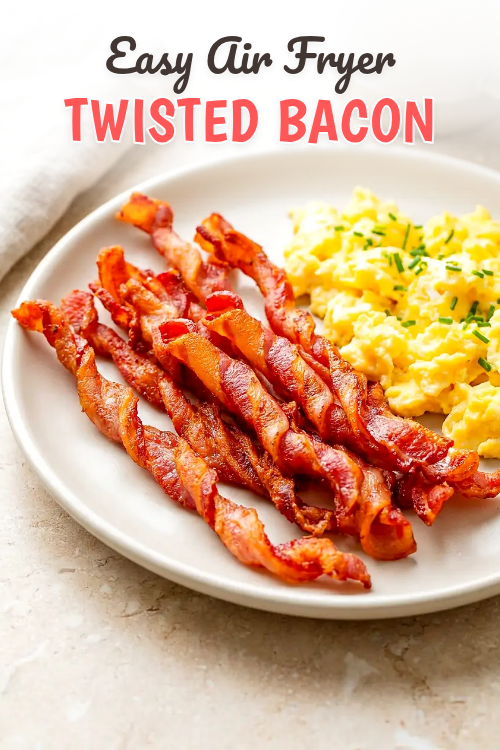 Air Fryer Twisted Bacon