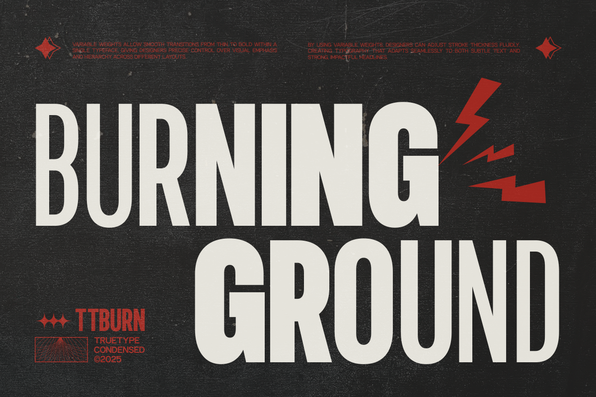 TRT Burn Font preview 8