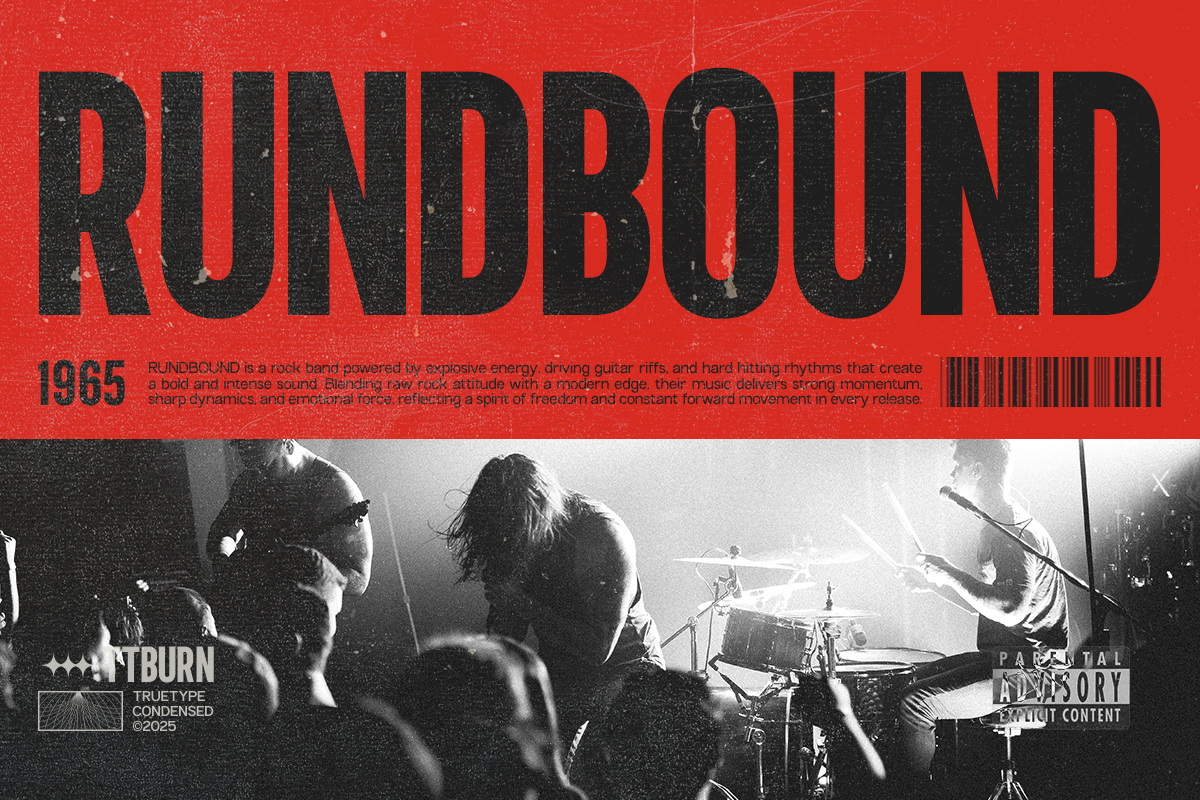 TRT Burn Font preview 7