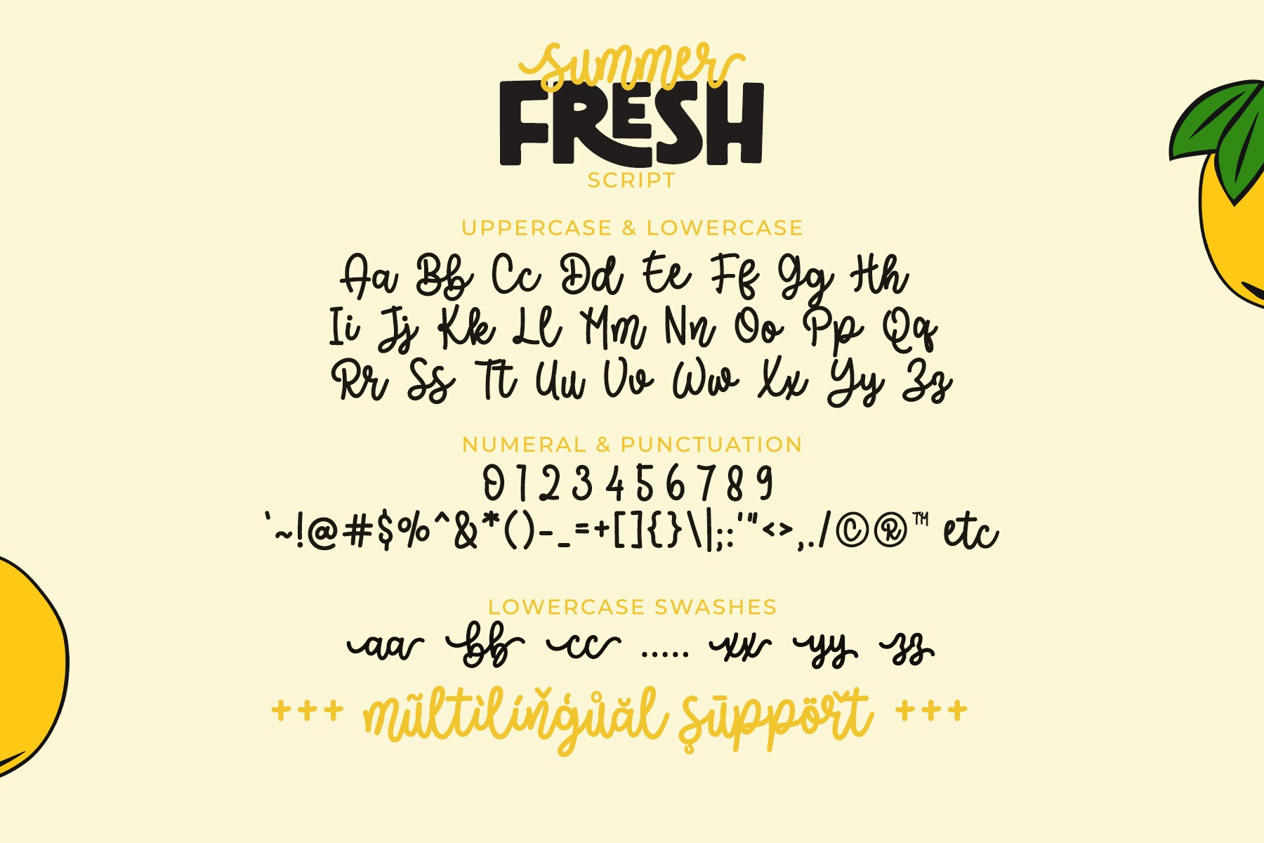 Summer Fresh Font preview 11