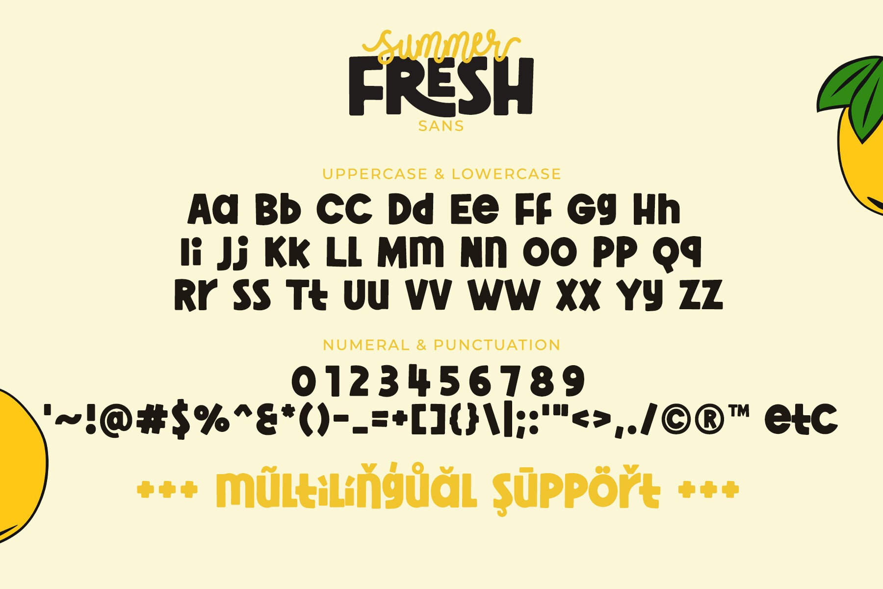 Summer Fresh Font preview 12