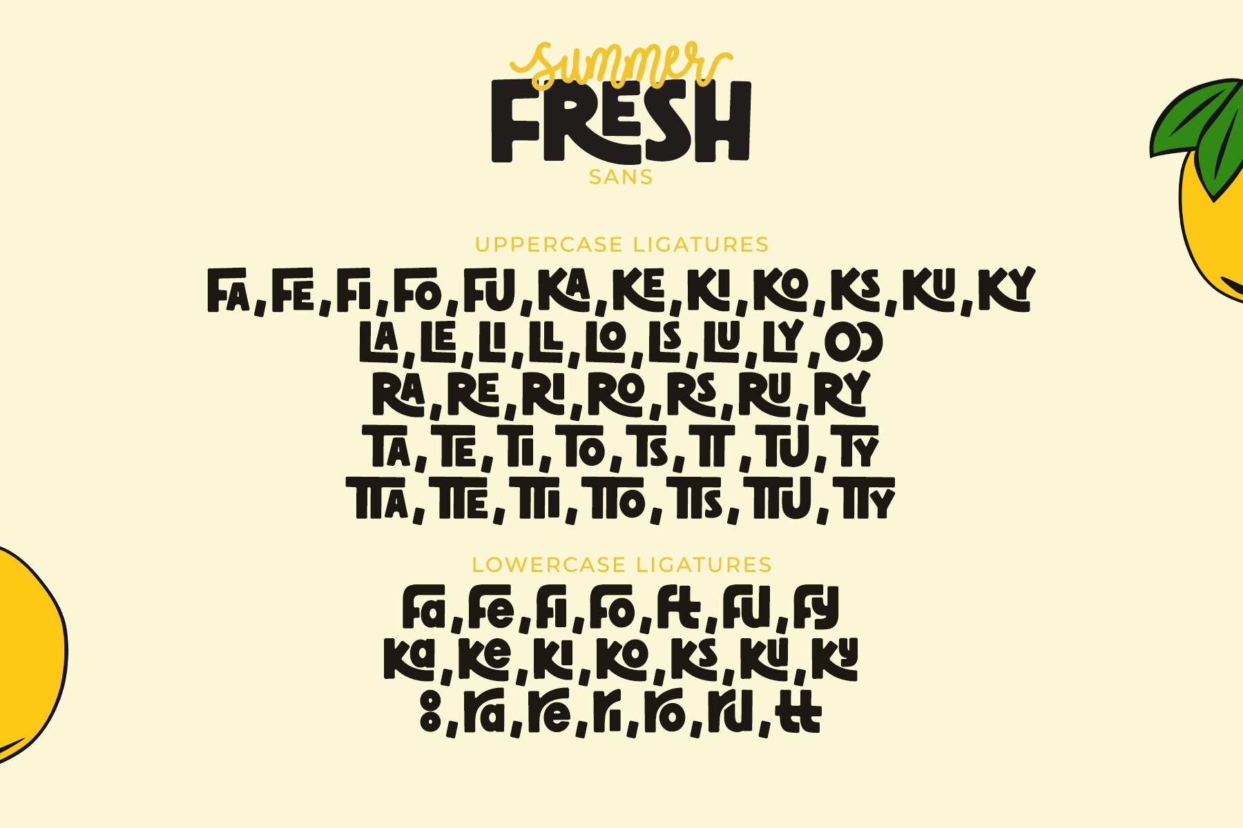 Summer Fresh Font preview 13