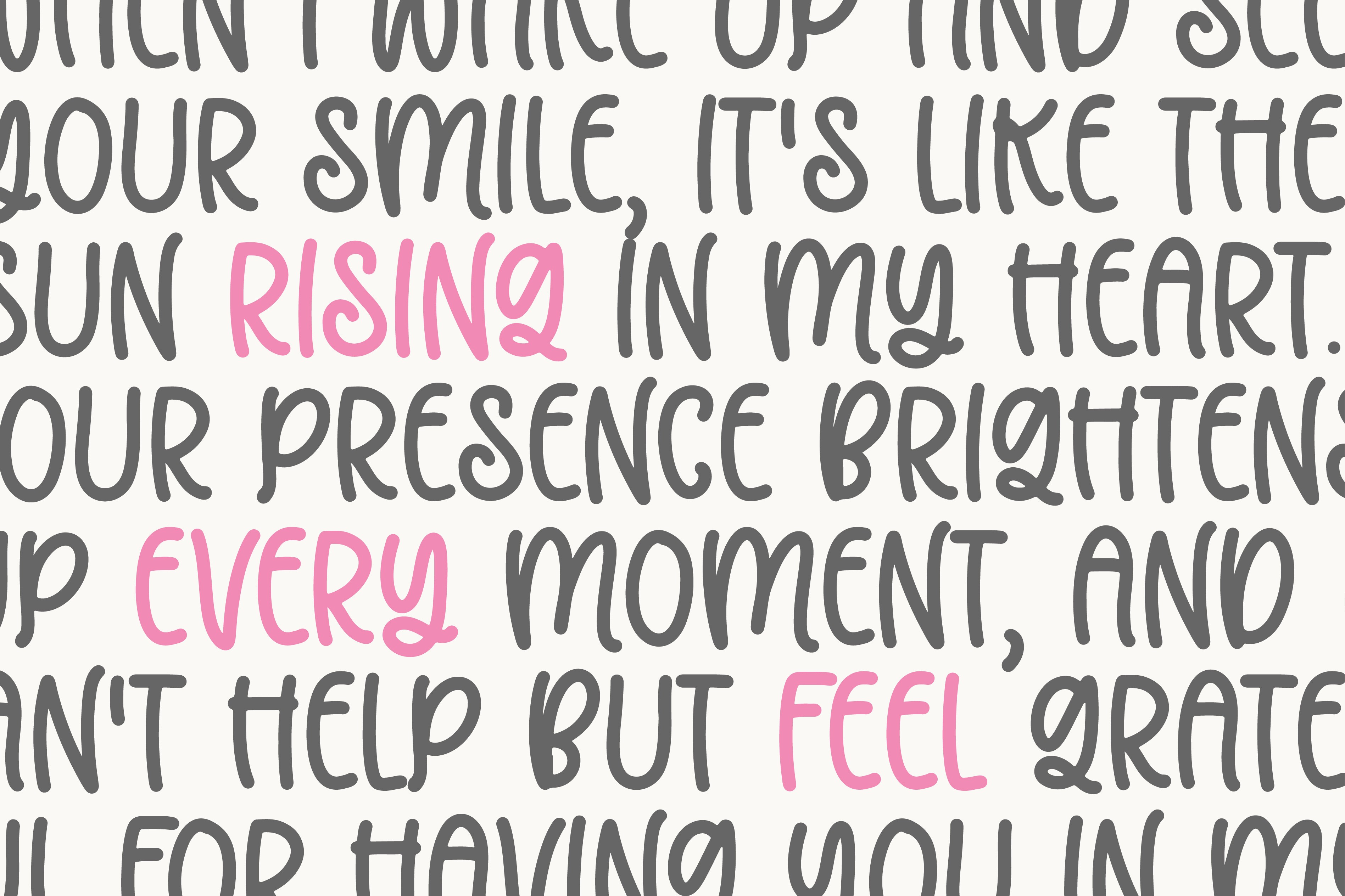 Whimsy Note Font preview 7