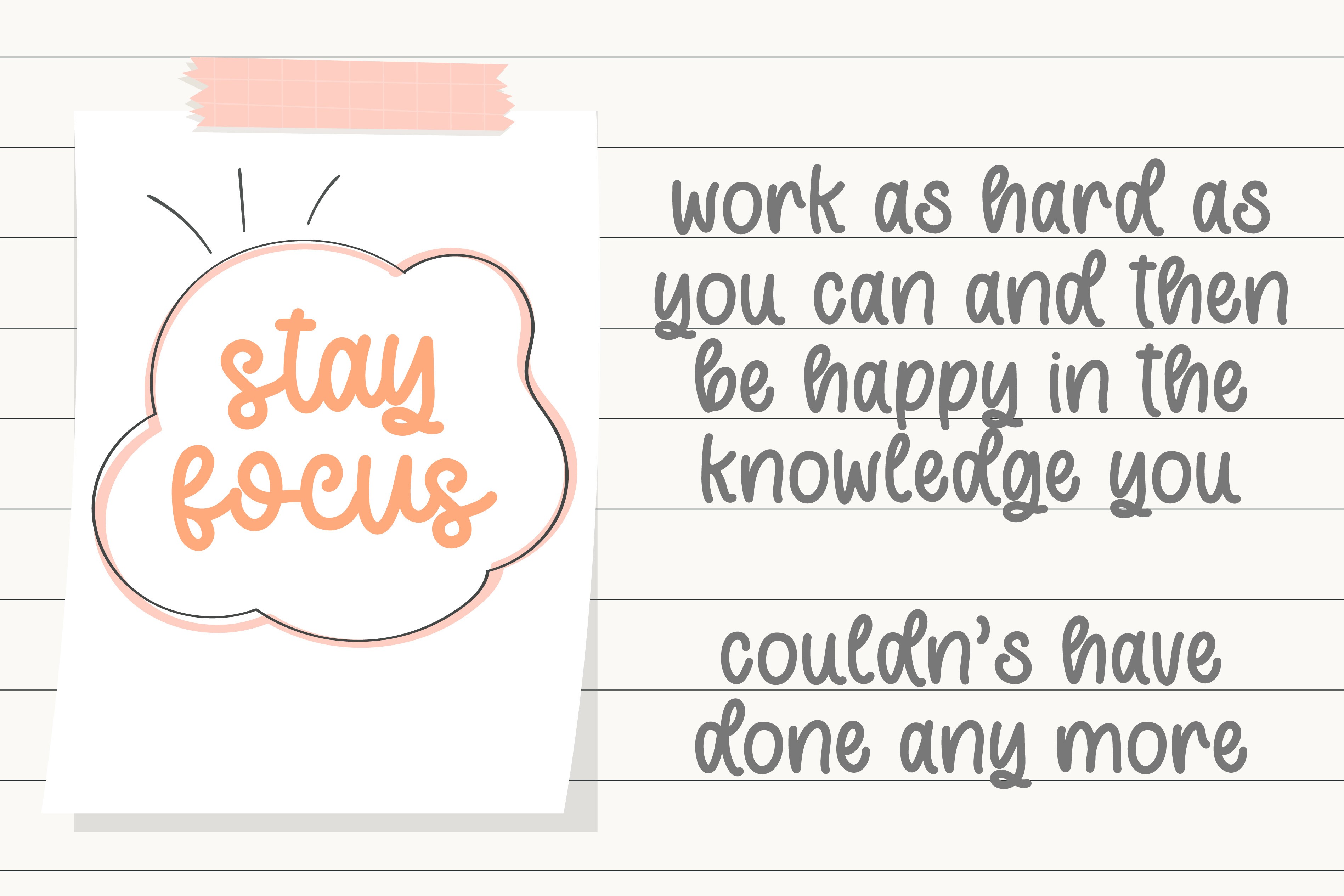 Whimsy Note Font preview 9