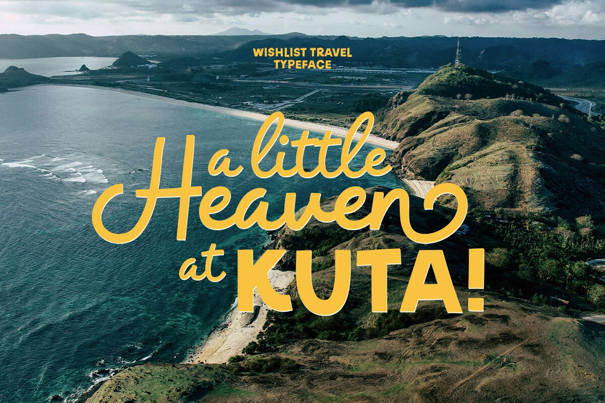 Wishlist Travel Font preview 3
