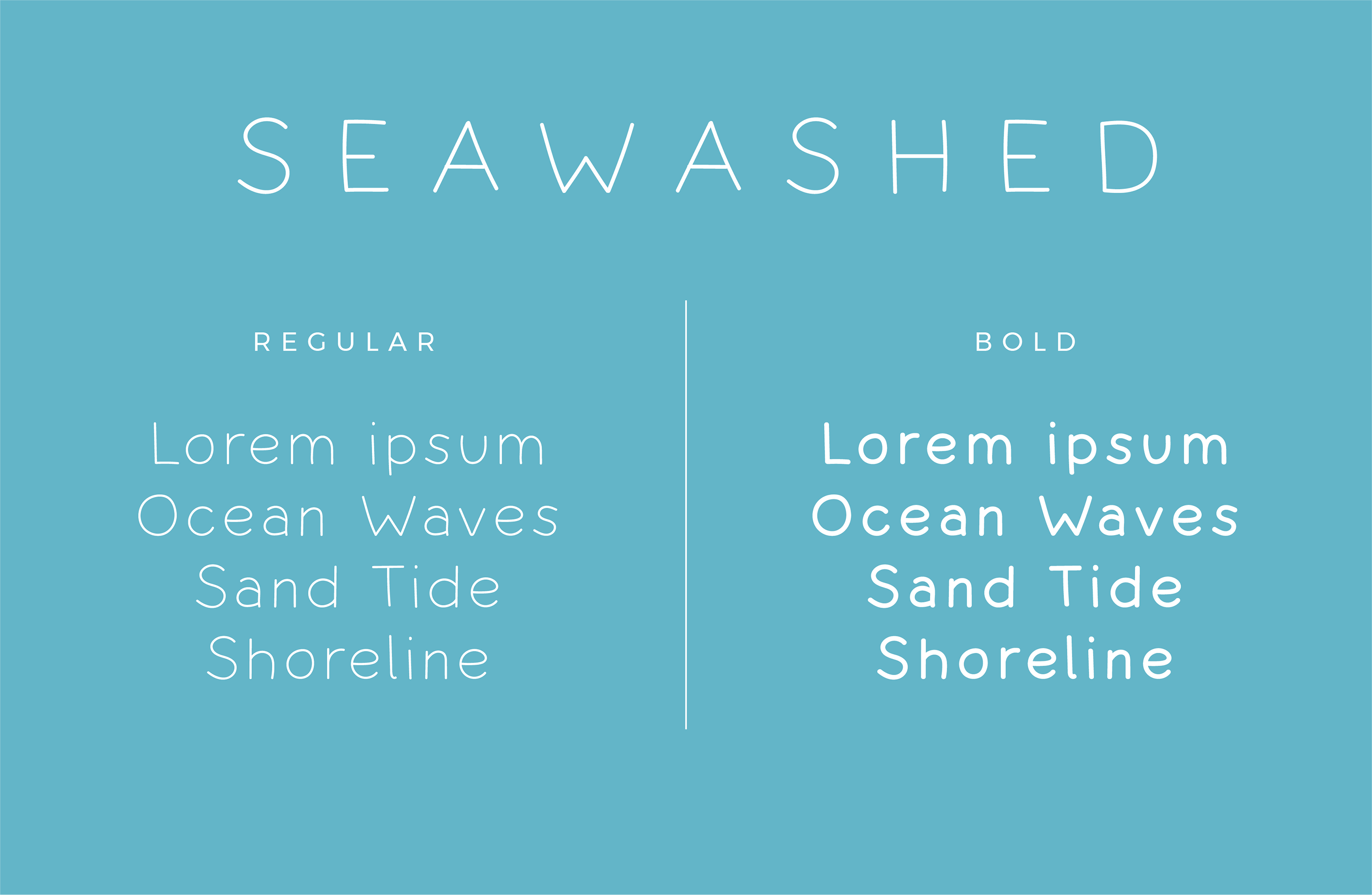 Beach Waves Duo Font preview 4