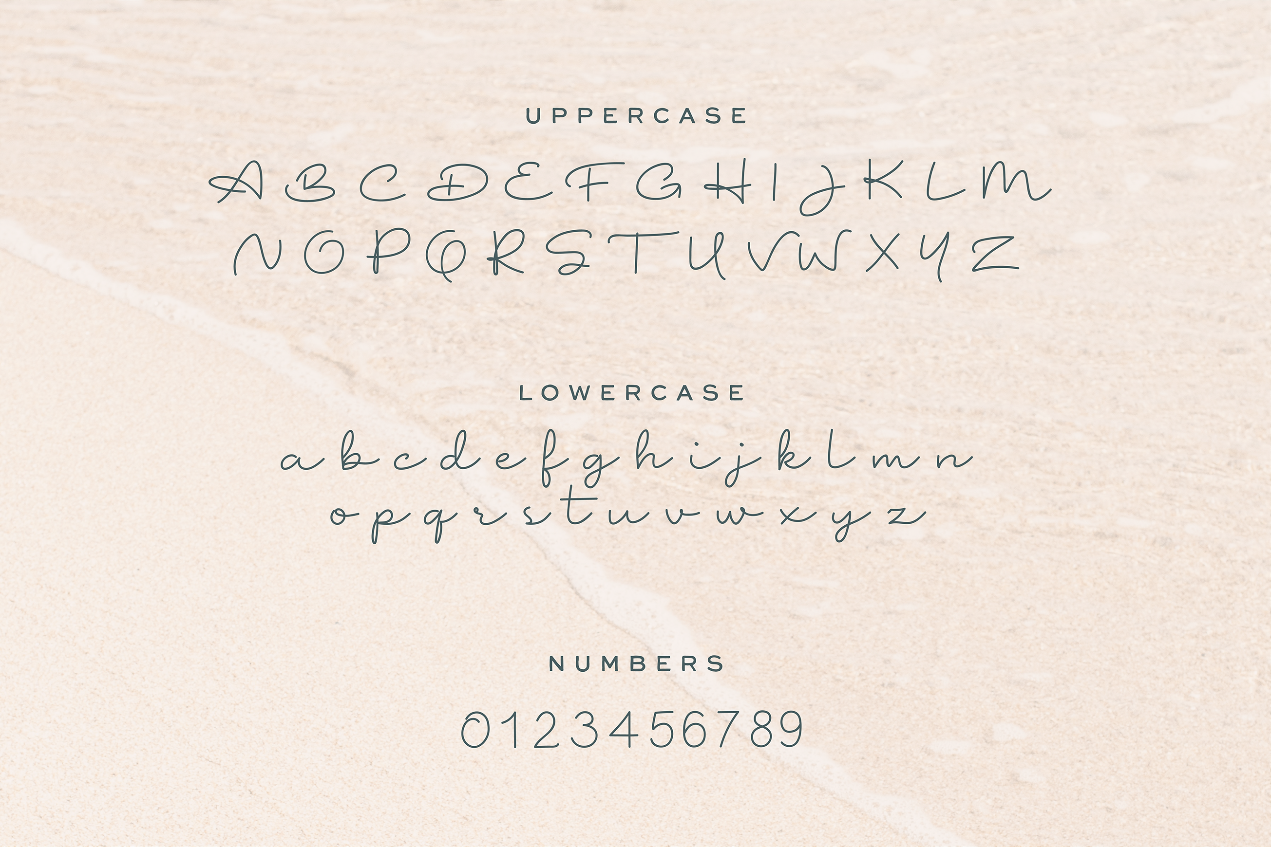 Beach Waves Duo Font preview 7