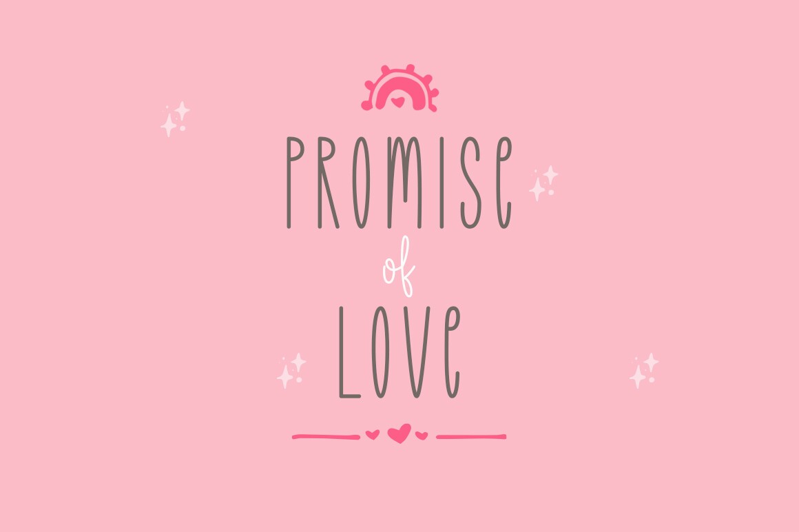 Valentine Lights Duo Font preview 2