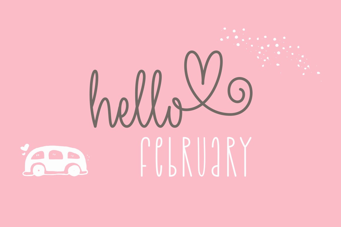 Valentine Lights Duo Font preview 3