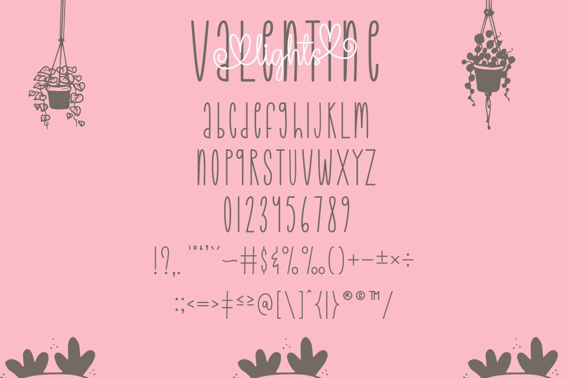Valentine Lights Duo Font preview 6
