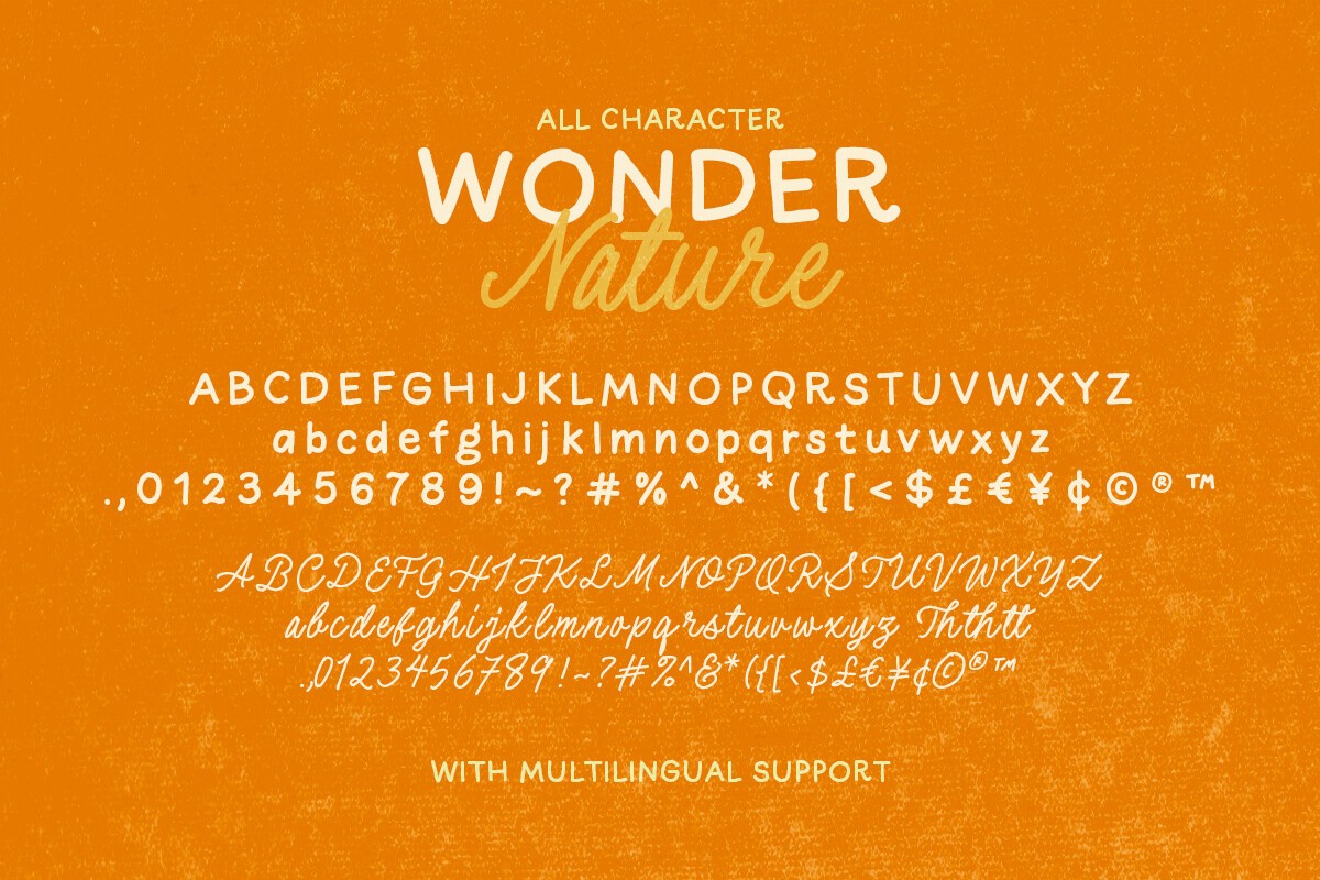 Wonder Nature Font preview 9