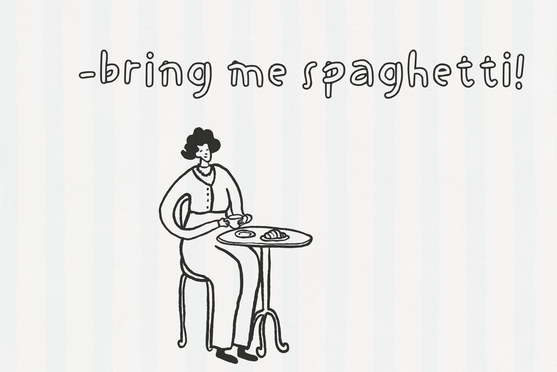 Spaghetti Font preview 2