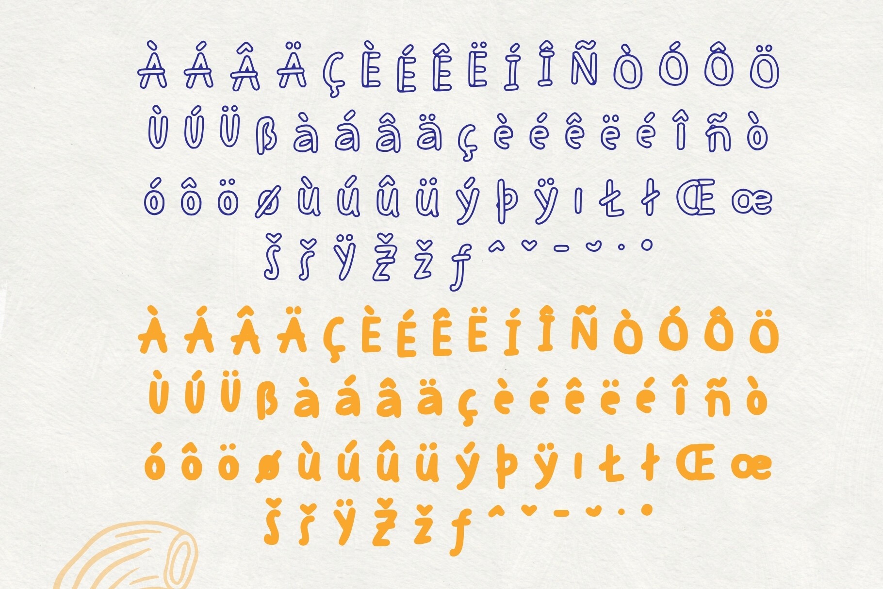 Spaghetti Font preview 13
