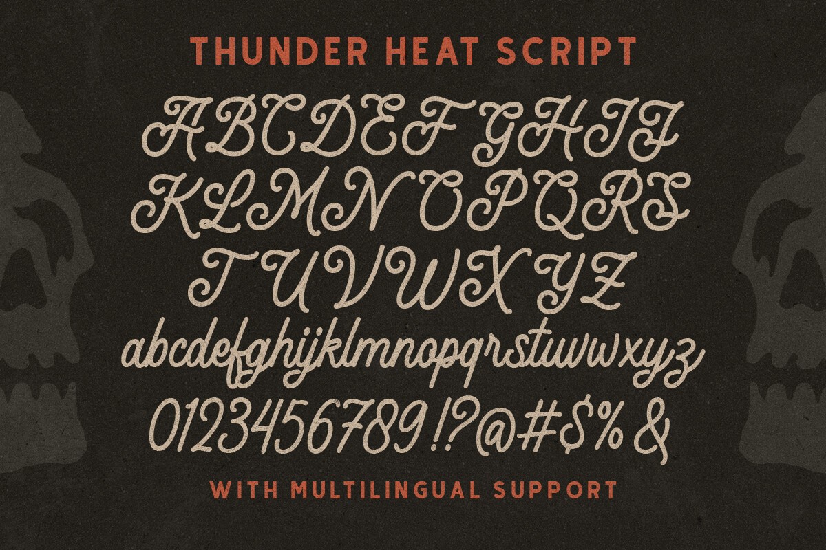 Thunder Heat Duo Font preview 9