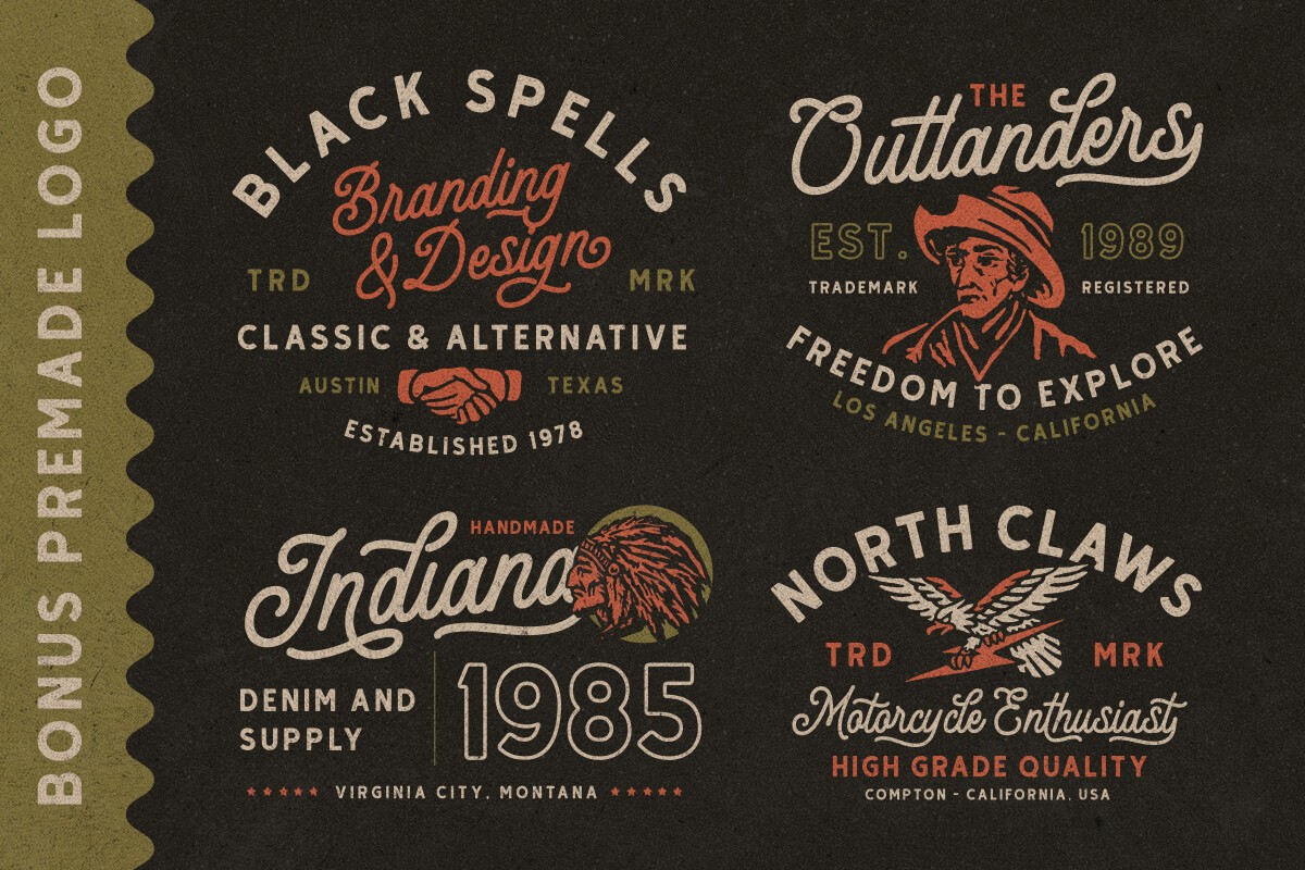Thunder Heat Duo Font preview 7