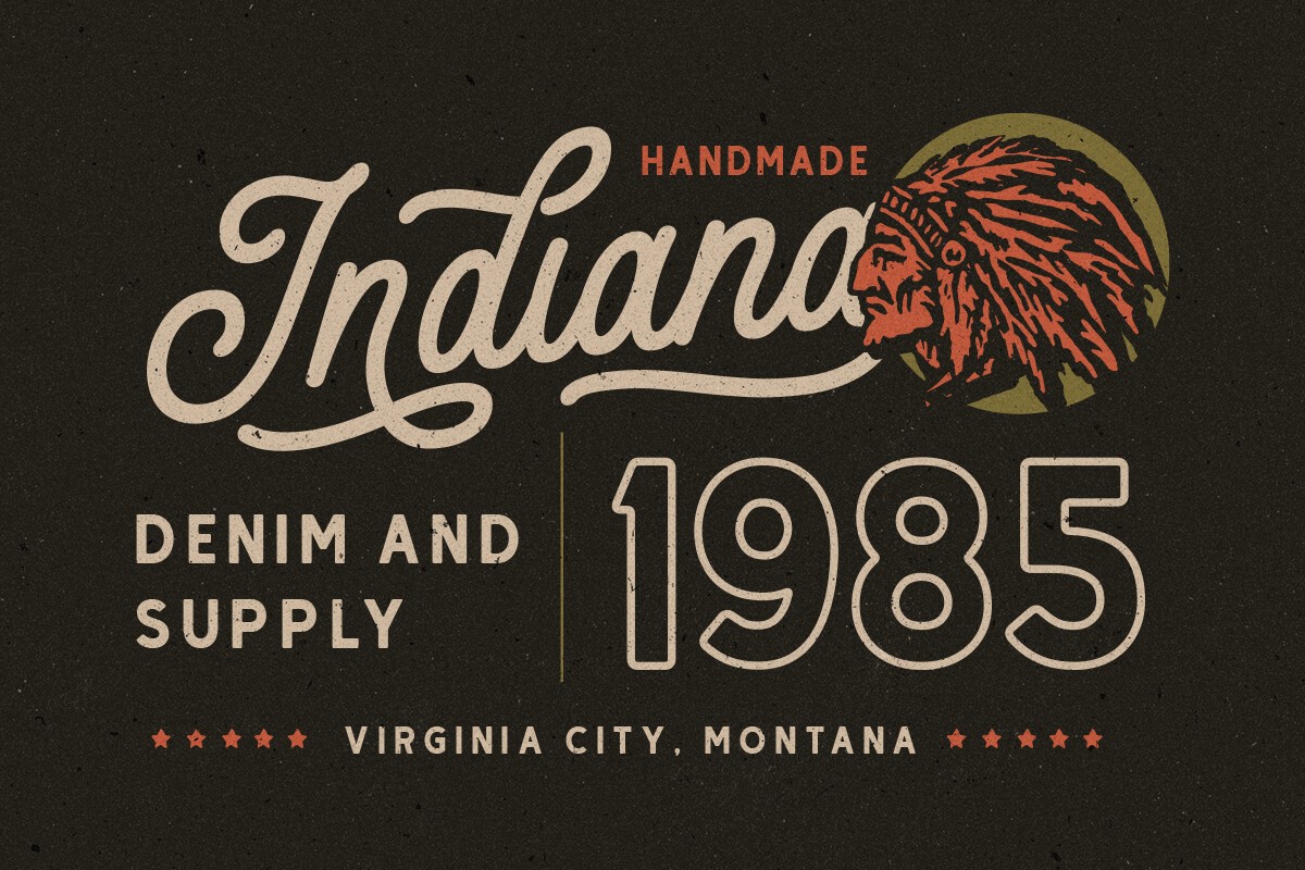 Thunder Heat Duo Font preview 4