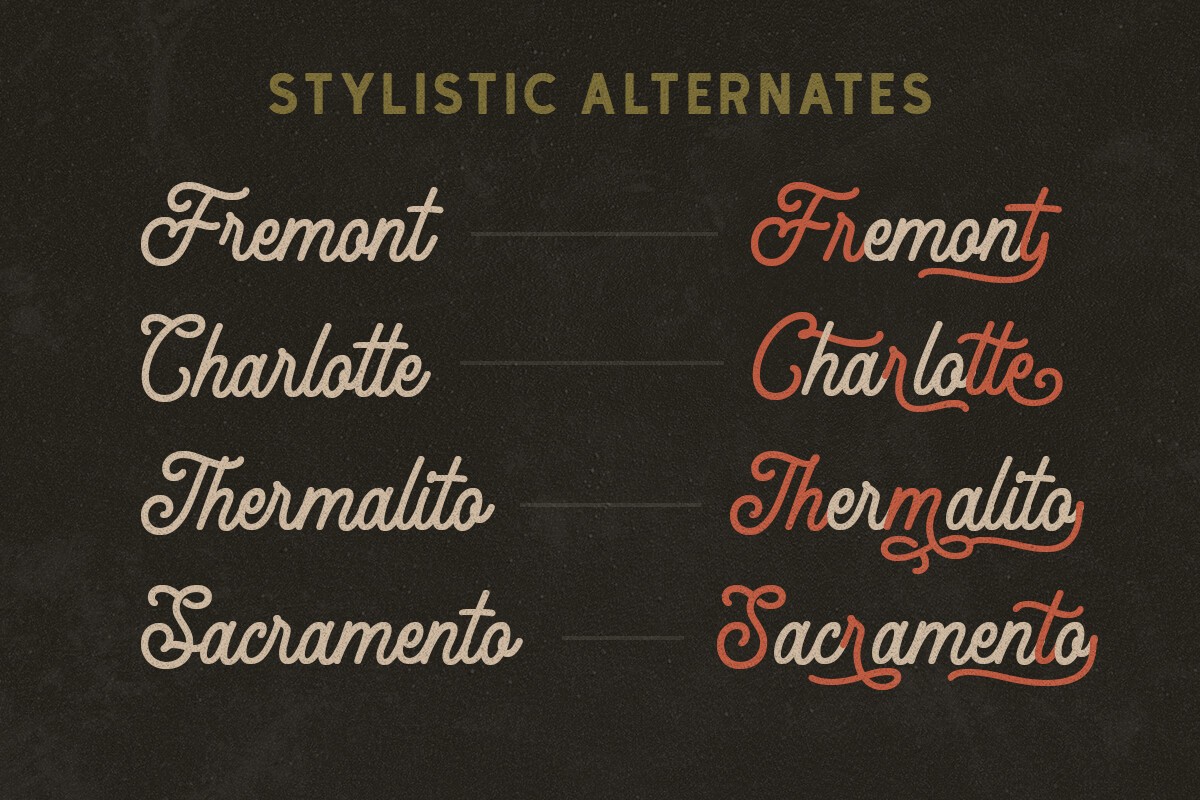Thunder Heat Duo Font preview 3