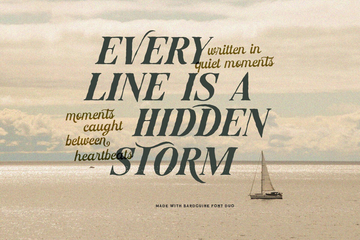 Bardguine Serif & Script Duo Font Font preview 8