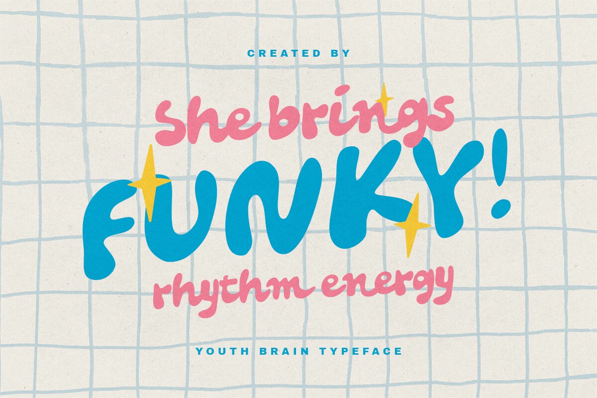Youth Brain Font preview 4