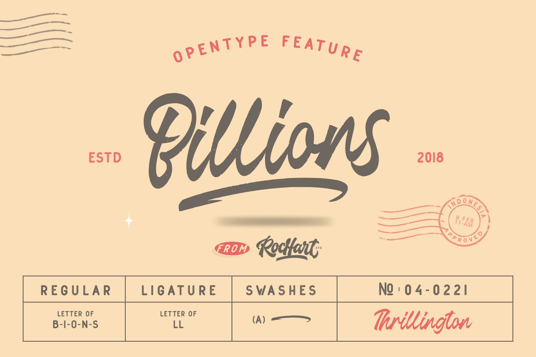 Thrillington Font preview 2