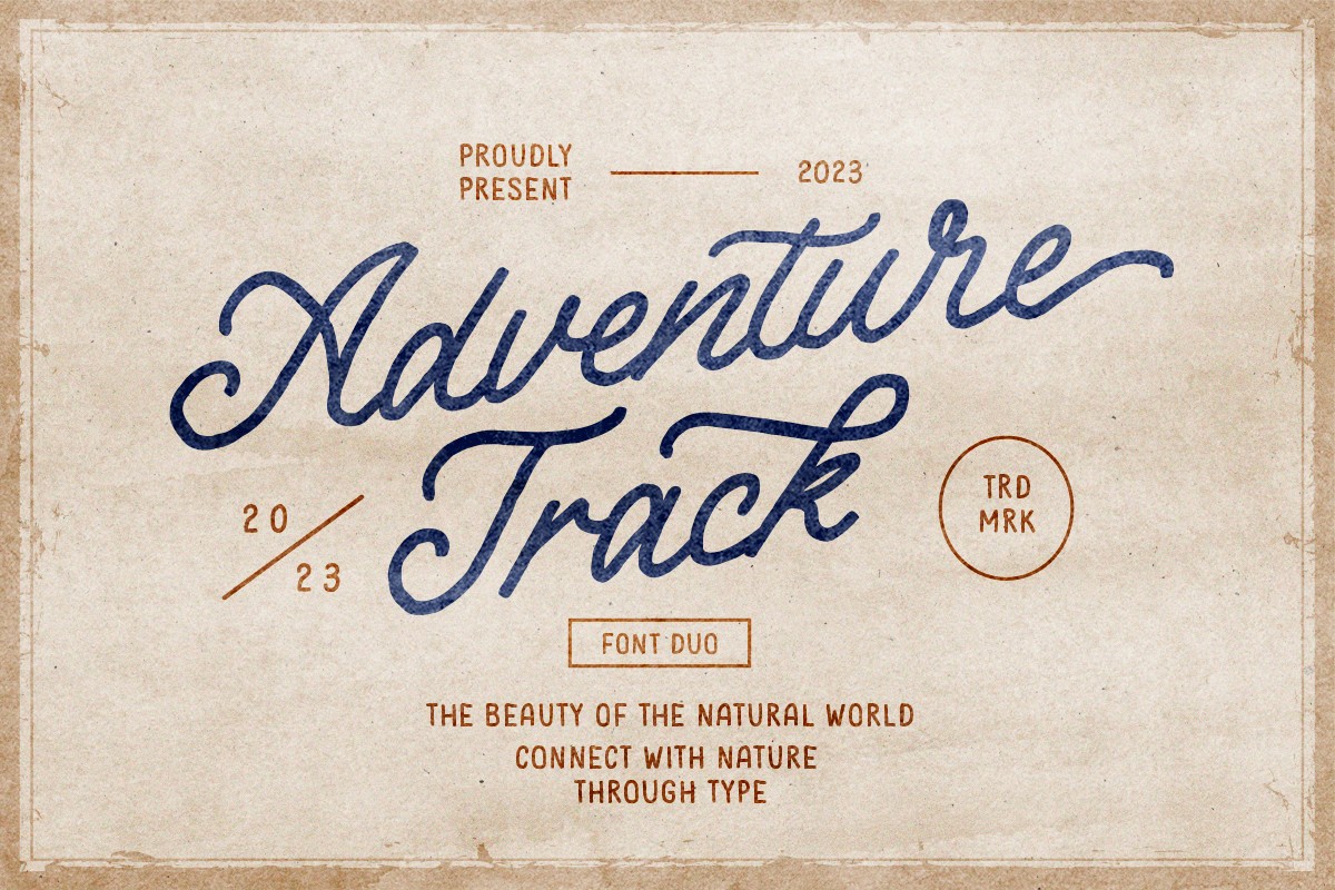 Adventure Track Font preview 4